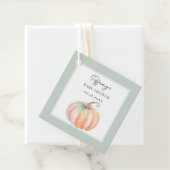 Kleine Pumpkin Baby Dusche Danke, dass du gekommen Geschenkanhänger (Beispiel)