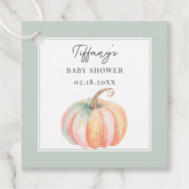 Kleine Pumpkin Baby Dusche Danke, dass du gekommen Geschenkanhänger