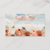 Kleine Pumpkin Baby Dusche schätzt wie viele Kanad Begleitkarte (Vorderseite)