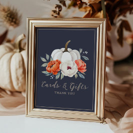 Kleine Pumpkin Baby Duschkarten und Geschenke-Zeic Poster