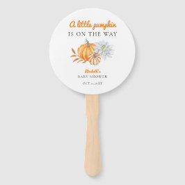 Kleine Pumpkin Babydusche Moderne einfache Herbsts Fächer