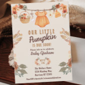 Kleine Pumpkin Clothesline Fall Baby Dusche Einladung