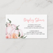 Kleine Pumpkin Display Babyduschenkarte Begleitkarte (Vorderseite)