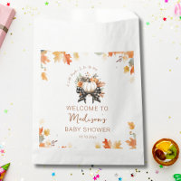Kleine Pumpkin Fall Baby Dusche Bläschen & Kariert