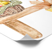 Kleine Pumpkin Fall lokale Grown Baby Dusche Poster (Ecke)