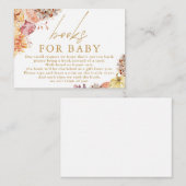 kleine Pumpkin Floral Baby Duschbücher für Baby Mitteilungskarte (Vorne/Hinten)