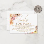 kleine Pumpkin Floral Baby Duschbücher für Baby Mitteilungskarte (Vorderseite/Rückseite Beispiel)