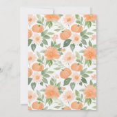 Kleine Pumpkin Floral Fall Baby Dusche Einladung (Rückseite)