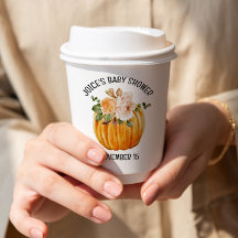 Kleine Pumpkin Floral Fall Baby Dusche