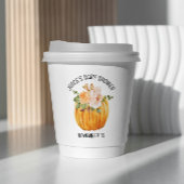 Kleine Pumpkin Floral Fall Baby Dusche Pappbecher