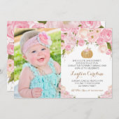 Kleine Pumpkin Geburtstagseinladung Einladung (Vorne/Hinten)