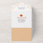 Kleine Pumpkin-Kinderdusche in einem All In One Einladung (Außenbereich)