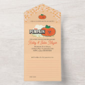 Kleine Pumpkin-Kinderdusche in einem All In One Einladung (Innen Boden)
