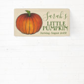 Kleine Pumpkin Kinderdusche Neue Anreise Herbst Banner (InSitu)