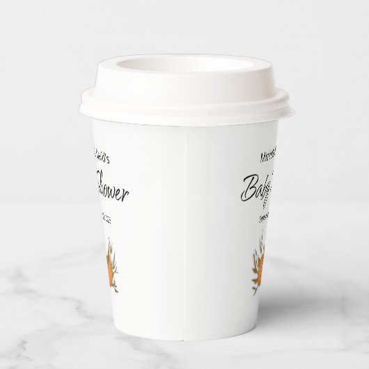 Kleine Pumpkin Niedliche Herbstdusche Pappbecher (Rechts)