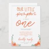 KLEINE PUMPKIN PARTY INVITE EINLADUNG (Vorne/Hinten)