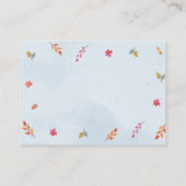 Kleine Pumpkin Truck Kinderdusche Buchanfrage Begleitkarte (Rückseite)