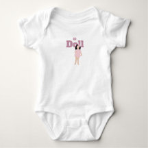 Kleine Puppe T-Shirt Baby Bodysuit