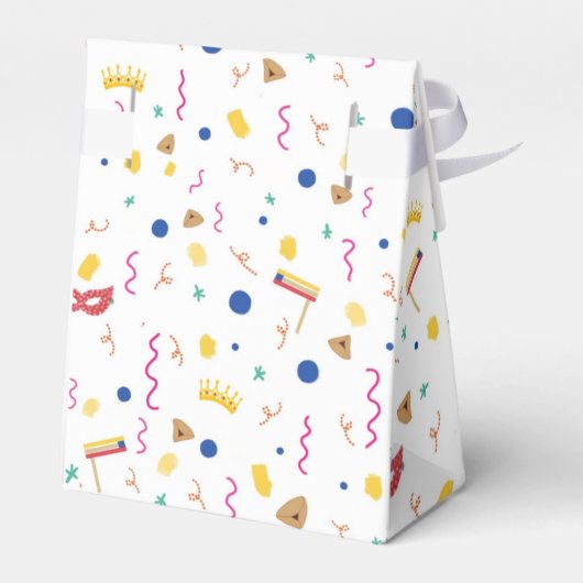 Kleine Purim-Mishloah-Mantel Geschenkschachtel (Rückseite)