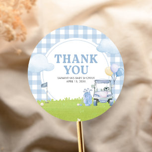 Kleine Putter-Golf-Baby-Party Runder Aufkleber