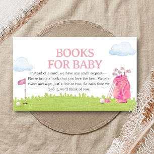 Kleine Putter-Golf-Baby-Shower-Bücher für Baby Begleitkarte