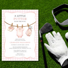 Kleine Putter Pink Golf Wäscheleine Baby Shower