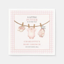 Kleine Putter Pink Golf Wäscheleine Baby Shower