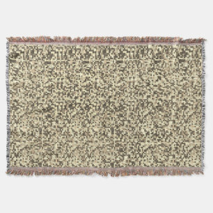 Kleine Quadrate, braun bis beige Decke