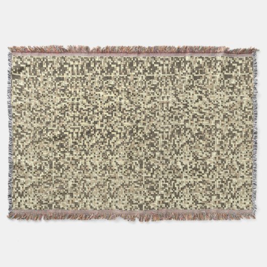 Kleine Quadrate, braun bis beige Decke (Vorderseite)