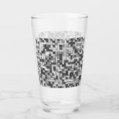 Kleine Quadrate, Grautöne runden das Bild ab Glas (Vorderseite)