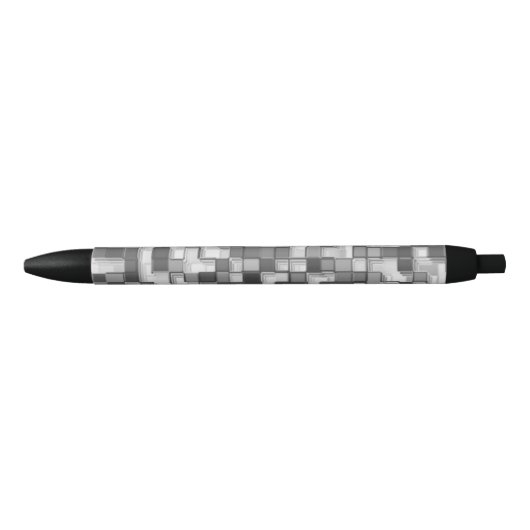 Kleine Quadrate, Grautöne runden das Bild ab Kugelschreiber (Vorderseite)