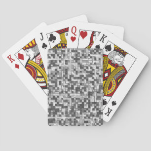 Kleine Quadrate in Grautönen bis klar Spielkarten