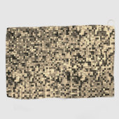 Kleine Quadrate oder Fliesen, beige Khaki-Farbe Golfhandtuch (Horizontal)