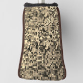 Kleine Quadrate oder Fliesen, beige oder khaki, ve Golf Headcover (Rotieren 90)