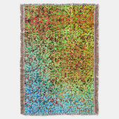 Kleine Quadrate oder Fliesen in Grün und Orange Decke (Vorderseite Vertikal)