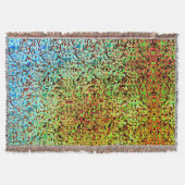 Kleine Quadrate oder Fliesen in Grün und Orange Decke (Vorderseite)