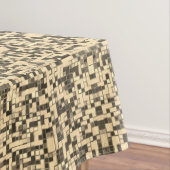 Kleine Quadrate oder Fliesen, Khaki oder Beige, ve Tischdecke (Beispiel)