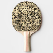 Kleine Quadrate oder Fliesen, Khaki oder Beige, ve Tischtennis Schläger (Vorderseite)