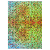 Kleine Quadrate oder Kachel in Grün und Orange Tischdecke (Vorderseite)