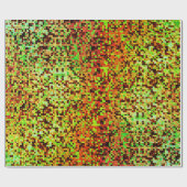 Kleine Quadrate oder Kacheln, grün und braun, unsc Geschenkpapier (Flach)