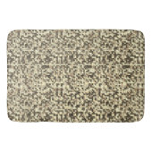 Kleine Quadrate überlappen, braun bis beige Badematte (Vorderseite)