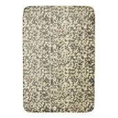 Kleine Quadrate überlappen, braun bis beige Badematte (Vorderseite Vertikal)