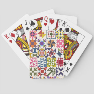 Kleine Quilt Blöcke spielen Karten Spielkarten