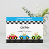 Kleine Racers Einladungen (Stehend Vorderseite)