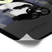 Kleine Rainbow-Comicen: gezogene Regenbogen Poster (Ecke)