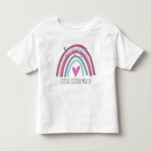 KLEINE Rainbow-Matching-Outfit Kleinkind T-shirt (Vorderseite)