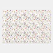 Kleine Rainbow Pasta Wasserfarbe Wildblume Wiese Geschenkpapier Set (Vorderseite 3)