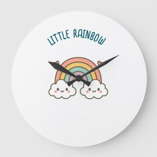 Kleine Rainbow-Uhr Große Wanduhr (Vorderseite)