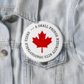 Kleine Randminderheit mit unannehmbaren Ansichten Button (Beispiel)