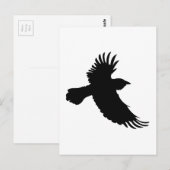 KLEINE RAVEN POSTKARTE (Vorne/Hinten)